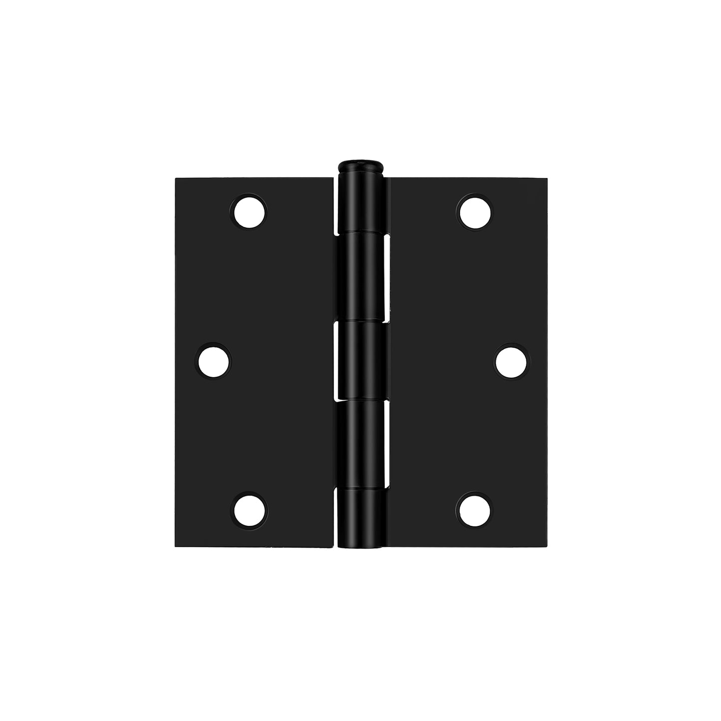 Interior Door Hinges Black, 3.5 X 3.5 Inch Door Hinges Rounded 5/8" Radius Corners, 1/4" Radius Corner, Square Corner DH3535