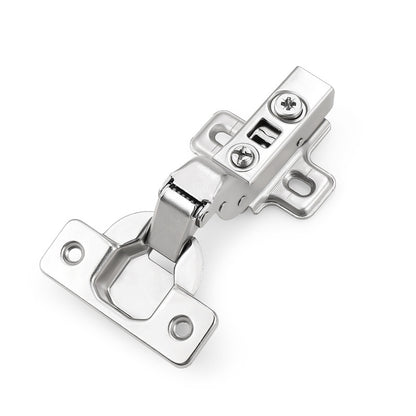 Probrico 105 Degree Recessed Hinges, Soft Closing European Full Overlay Concealed Hinge with Mounting Plate