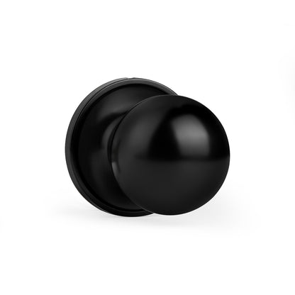Round Ball Knobs Keyed Alike/Keyed Entry/Privacy/Passage/Dummy Door Lock Knob, Black Finish DL607BK