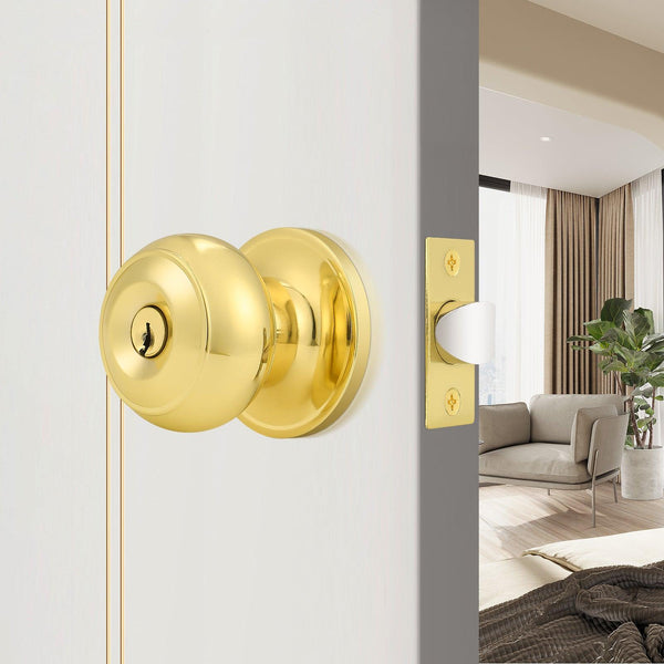 Flat Ball Knobs Entrance/Privacy/Passage/Dummy Door Lock Knob