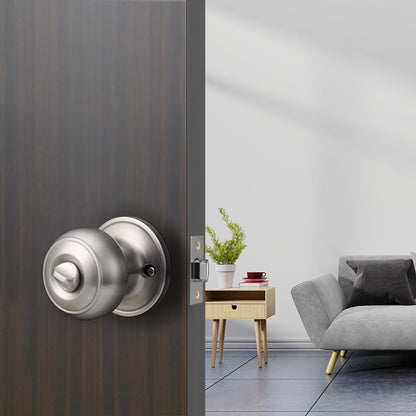 Interior Door Lock Brushed Nickel Finish Keyed Entrance/Privacy/Passage/Dummy Door Knobs DL609SN