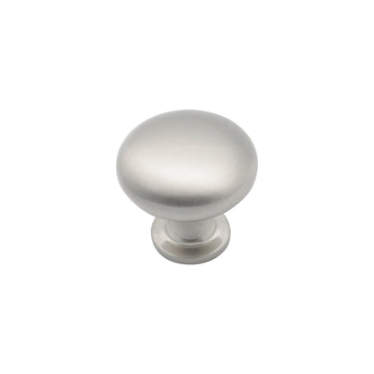 5 Pack Solid Round Cabinet Knobs 1 1/5" - Brushed Nickel Finish PS3910BSN