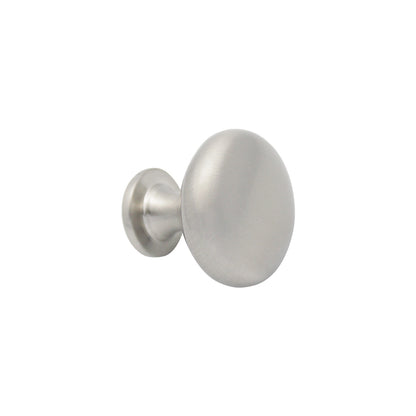 5 Pack Solid Round Cabinet Knobs 1 1/5" - Brushed Nickel Finish PS3910BSN