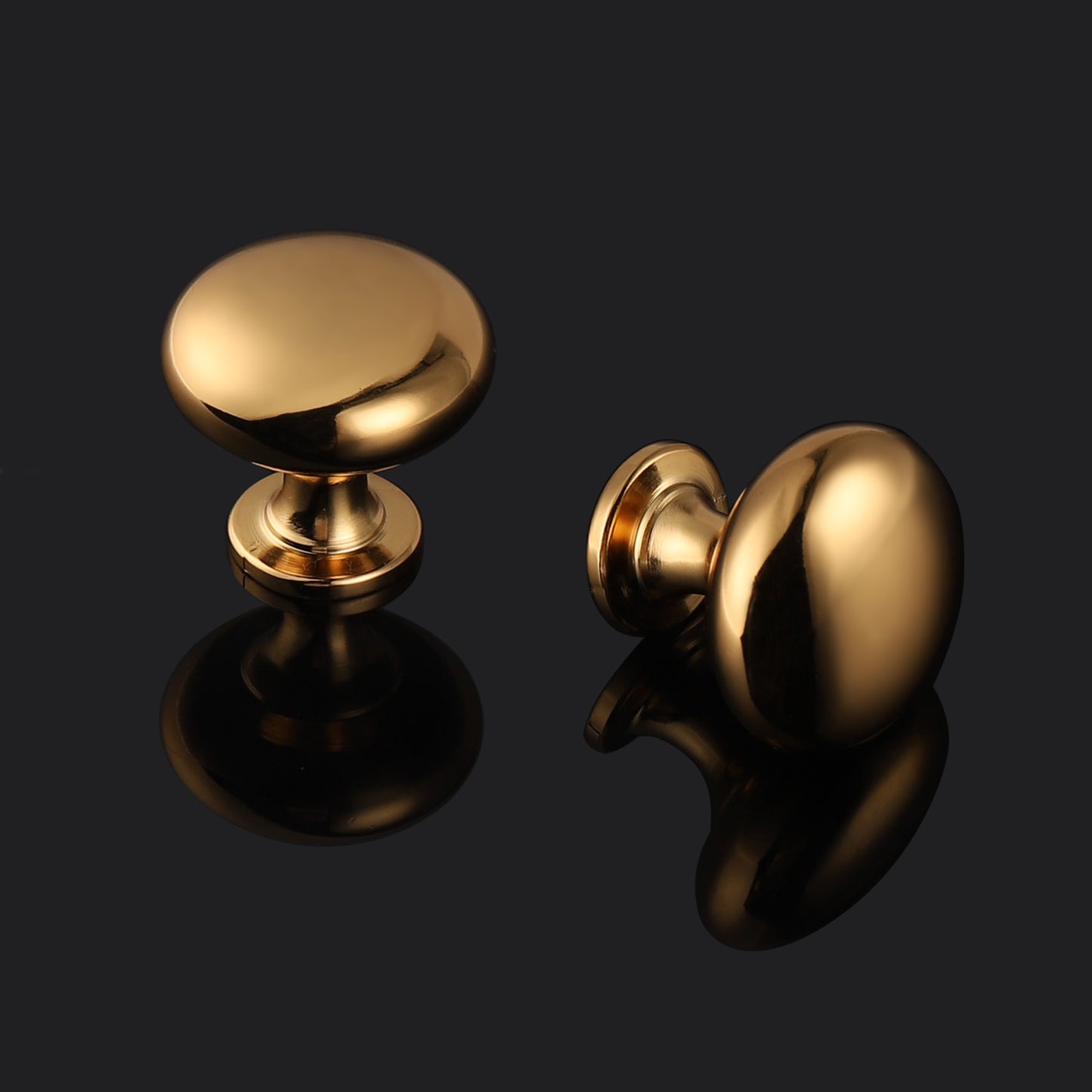 Solid Round Cabinet Knobs 1 1/5" - Gold Finish PS3910GD