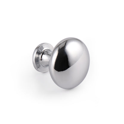 Solid Round Cabinet Knobs 1 1/5" - Polish Chrome Finish PS3910PCH