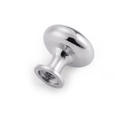 Solid Round Cabinet Knobs 1 1/5" - Polish Chrome Finish PS3910PCH