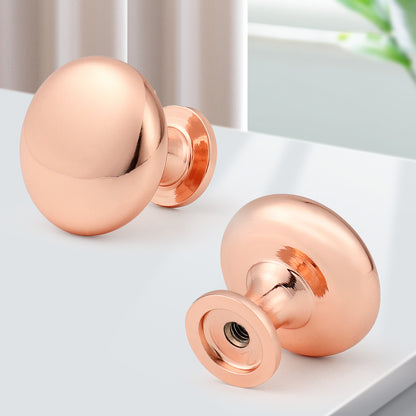 Single Hole Cabinet Knobs, Modern Style Drawer Pulls Rose Gold Knobs for Kitchen Bedroom Bathroom PS3910SF