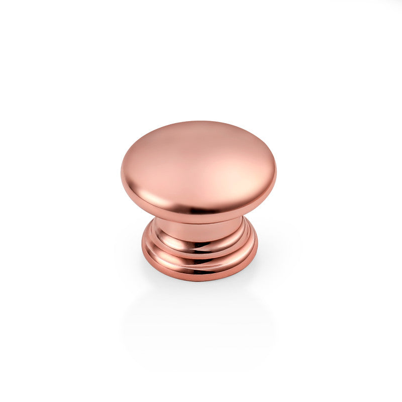 Probrico Gold Rose Single Hole Cabinet Knobs 1 inch (25 mm) Diameter, Gold Rose