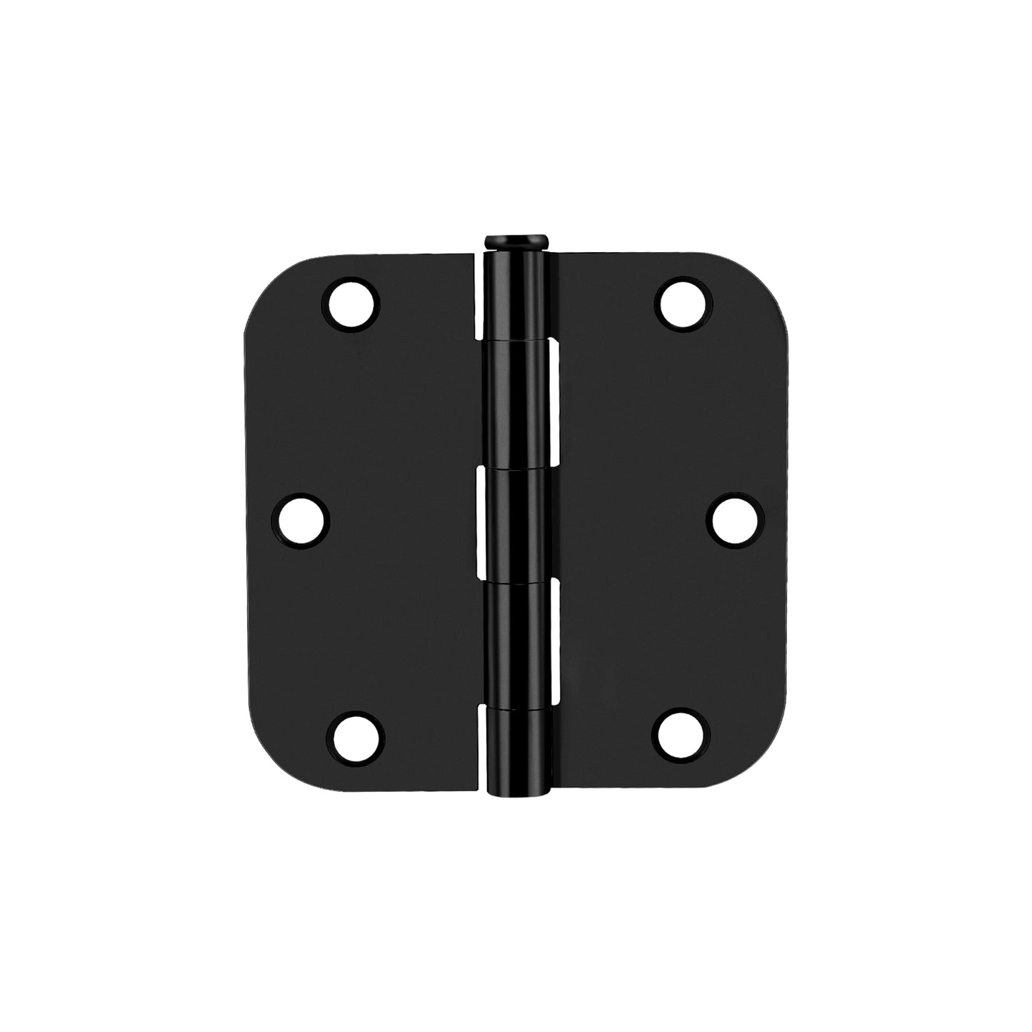 Interior Door Hinges Black, 3.5 X 3.5 Inch Door Hinges Rounded 5/8" Radius Corners, 1/4" Radius Corner, Square Corner DH3535