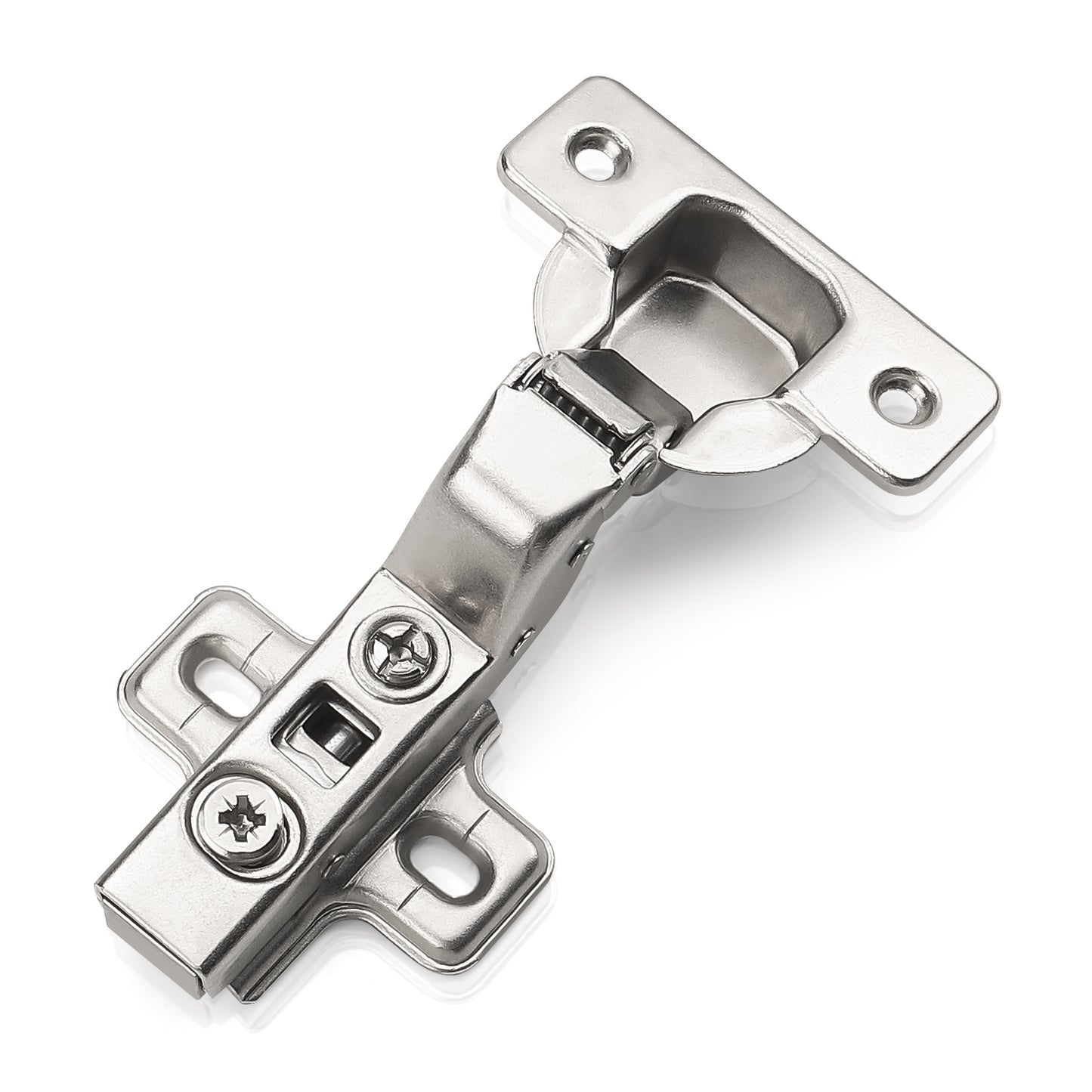 Probrico 1 Pair (2 Pack) knobelite Inset Cupboard Hinges,110 Degree Kitchen Cabinet Hinge Furniture Wardrobe Door Hinges, Soft Close Corner Cabinet Hinges