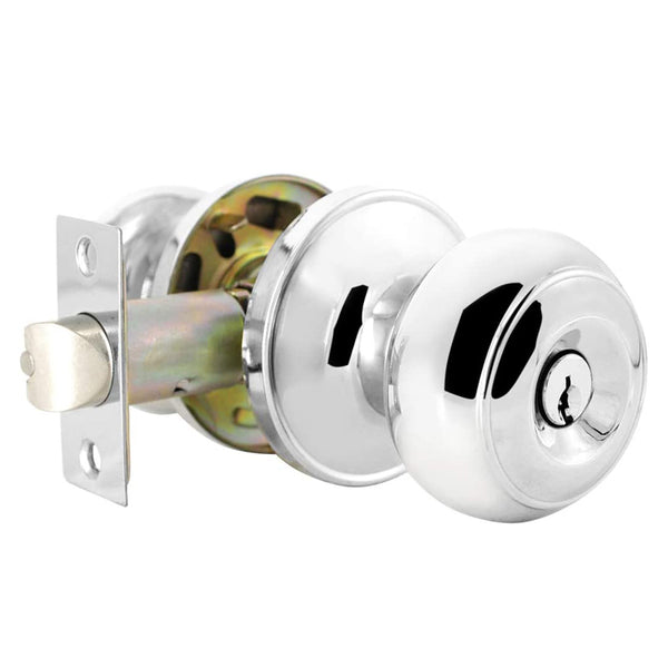 Probrico Polished Chrome Door Knob Keyed Alike/Entry Keyed/Privacy/Pas