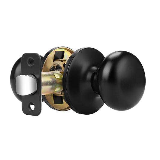 Probrico Door Knobs Interior Door Locks in Matte Black Finish, Ball Knob, Privacy/Dummy/Passage Function DL5766BK - Probrico