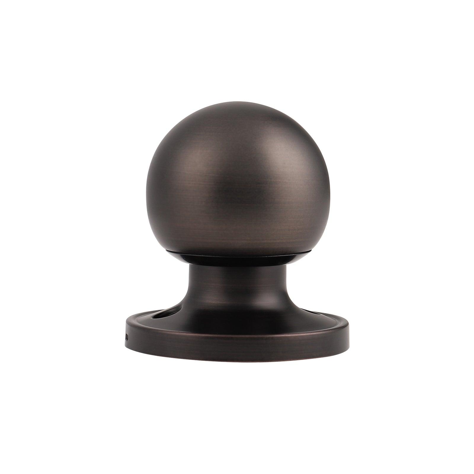 Round Ball Knobs Entrance Privacy Passage Dummy Door Lock Knob, Oil Rubbed Bronze Finish DL607ORB - Probrico