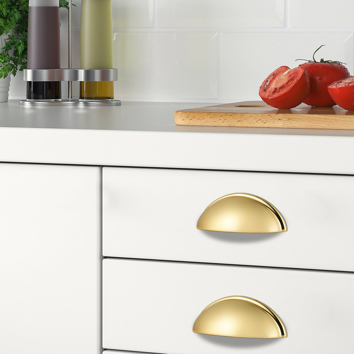 Brass Kitchen Cabinet Knobs Gold Drawer Dresser Pulls Cupboard Closet  Handle Bar