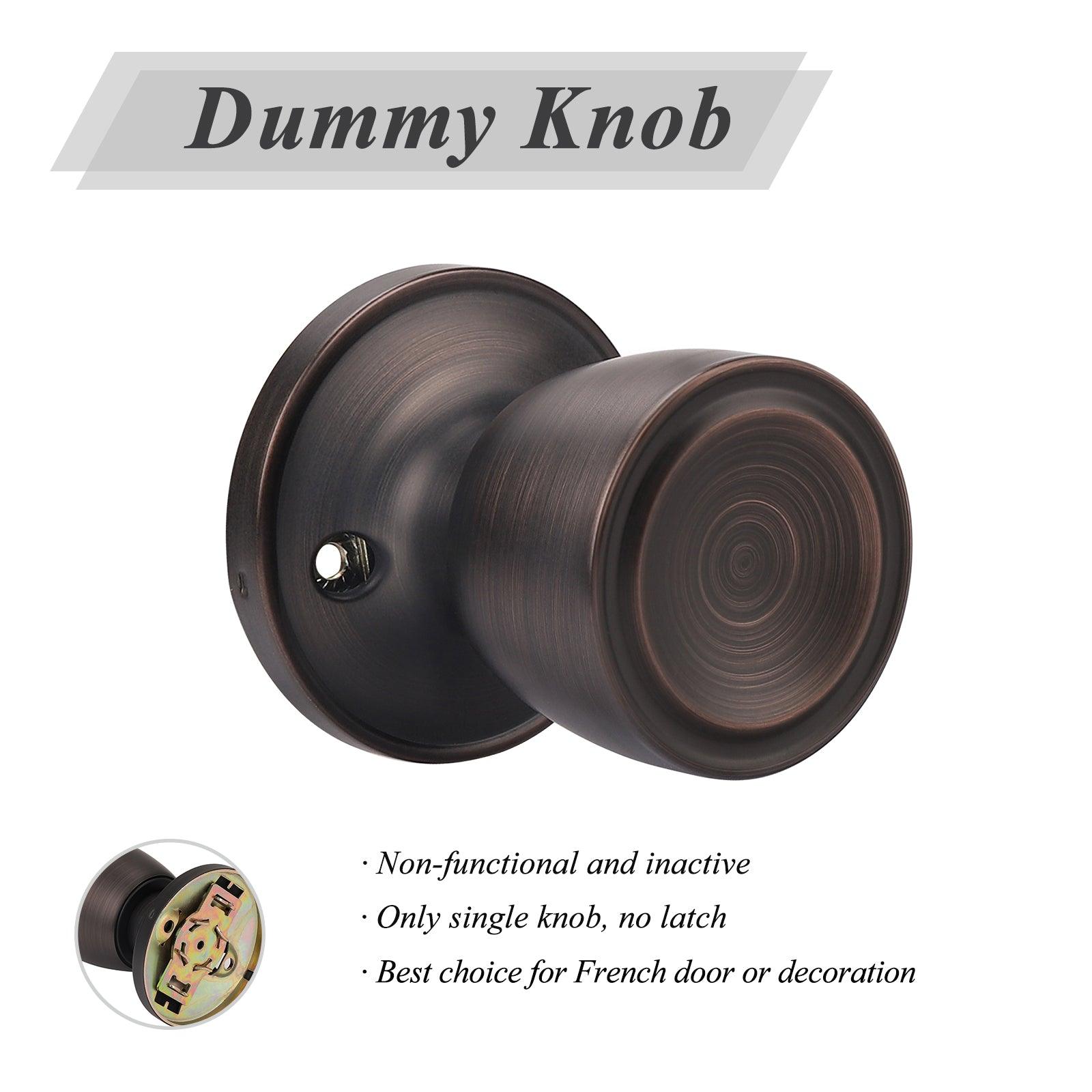 Tulip Door Knobs Oil Rubbed Bronze Finish, Entry Keyed/Privacy Lock/ Keyless Passage Dummy Knob DL591ORB - Probrico