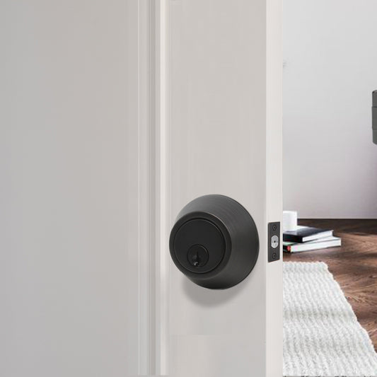 Keyed Alike Deadbolts Lock, Entry Keyed Double Cylinder Deadbolt, Oil Rubbed Bronze Finish - Probrico