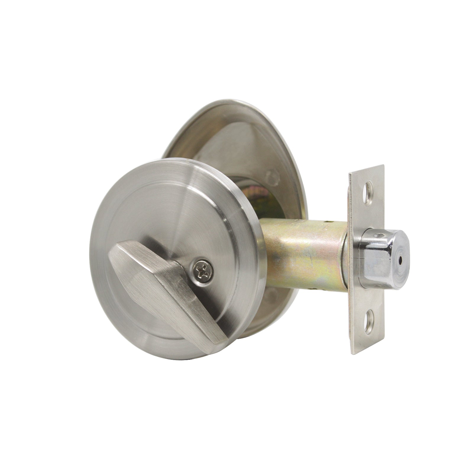 Keyed Entry Single Cylinder Deadbolt Locks Satin Nickel Finish DL70610SNDB