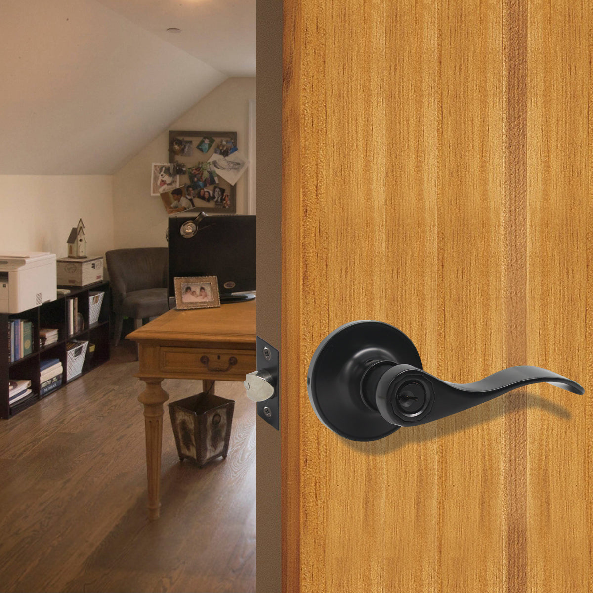 Interior Entry Door Lock Knobs, Keyed Alike Lock set with Same Key DL610